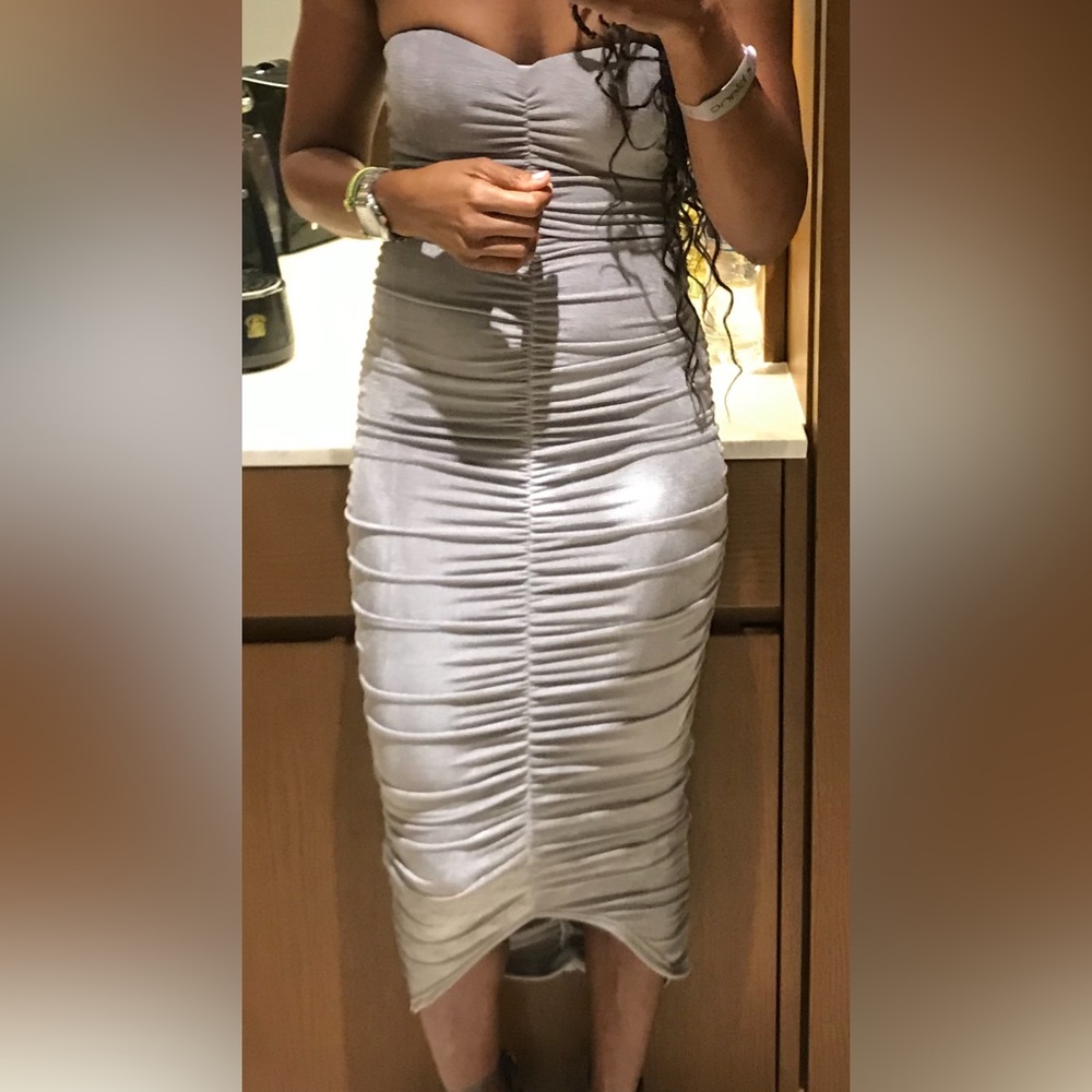 Ruched tube dress
